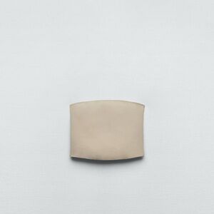 Zara Neutral Beige Bandeau Top